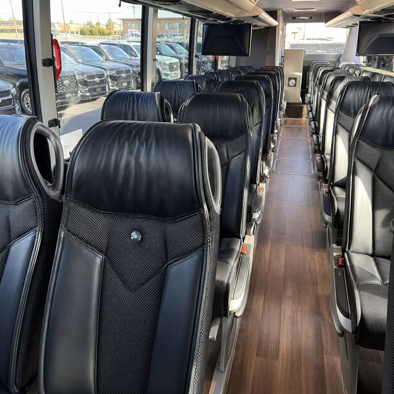 lawrence charter bus interior