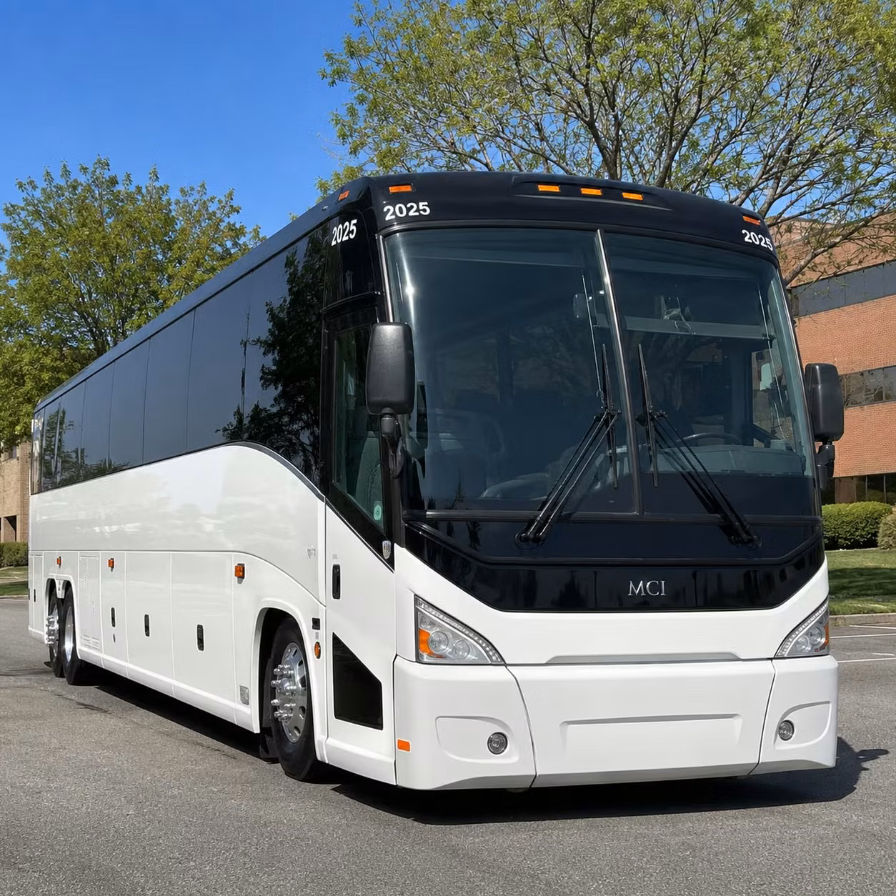 lawrence charter bus rental exterior